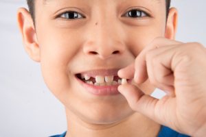 child knocks out tooth